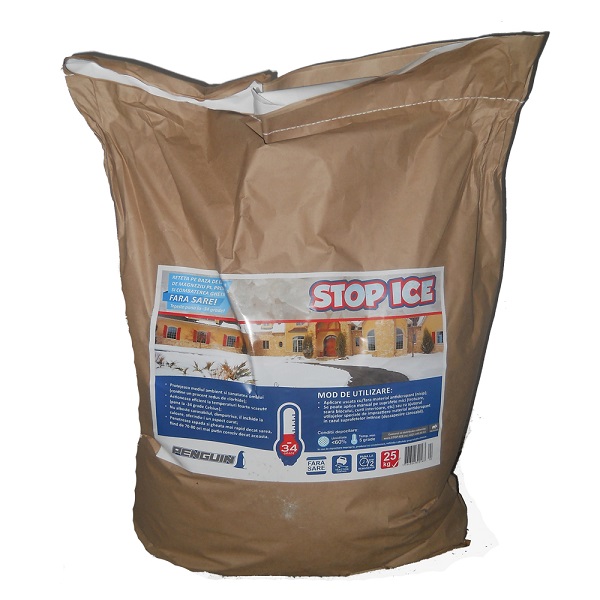 Produs biodegradabil pentru prevenirea si combaterea ghetii (Penguin STOP ICE 25kg)