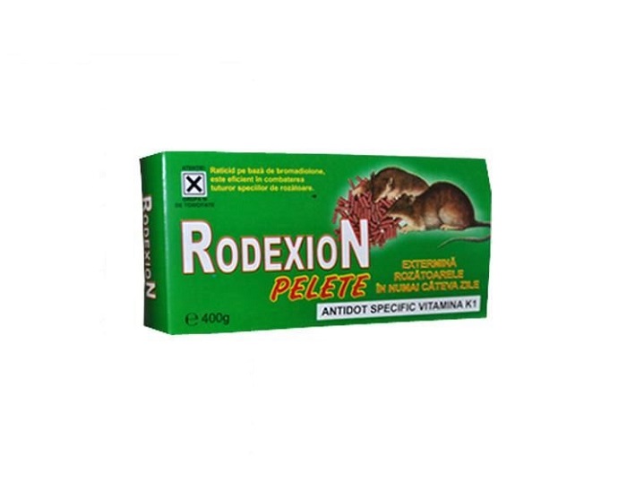 Raticid micropelete pe baza de Bromadiolone pentru deratizare (Rodexion 400gr)