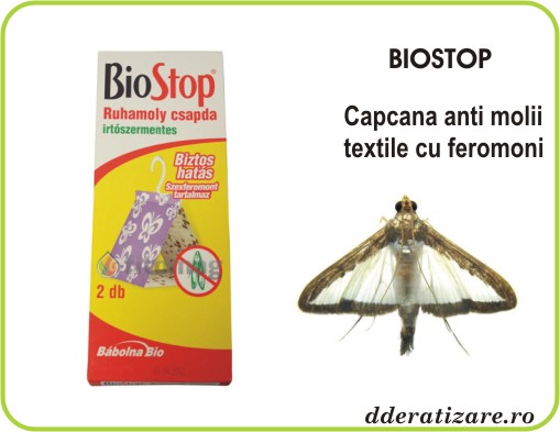 Capcana cu feromoni pentru molia textilelor - Biostop