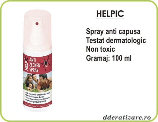 Spray protectiv impotriva capuselor Helpic (100 ml)