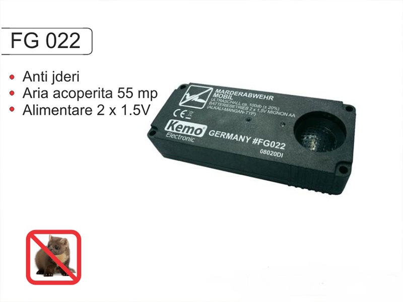 Dispozitiv pentru alungarea jderilor Kemo FG022 - 55 mp 
