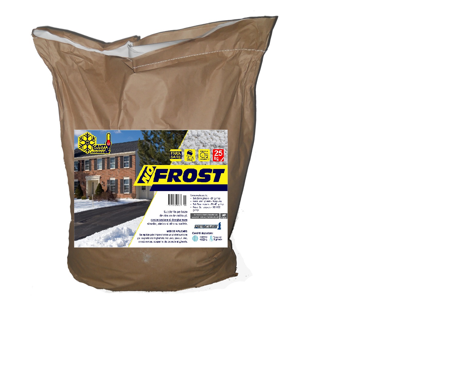 Produs pentru deszapezire si dezghetare  (Penguin NO FROST 25kg)